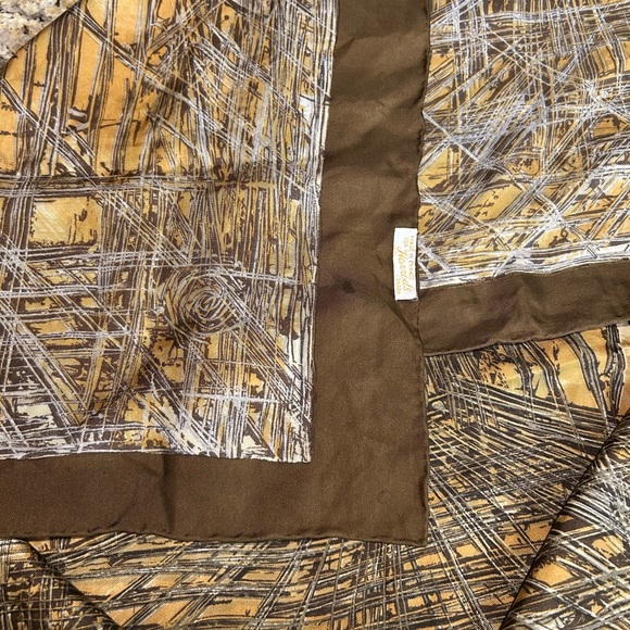 Vintage Harrods of London Abstract Architecture Scarf - Picture 5 of 9